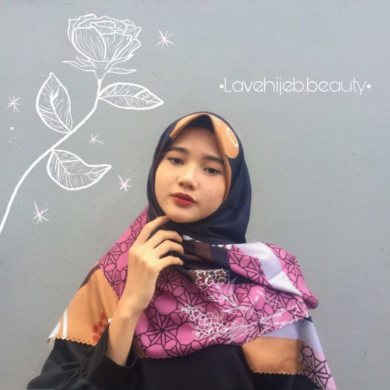 Jilbab Malaica Waterproof with Plat