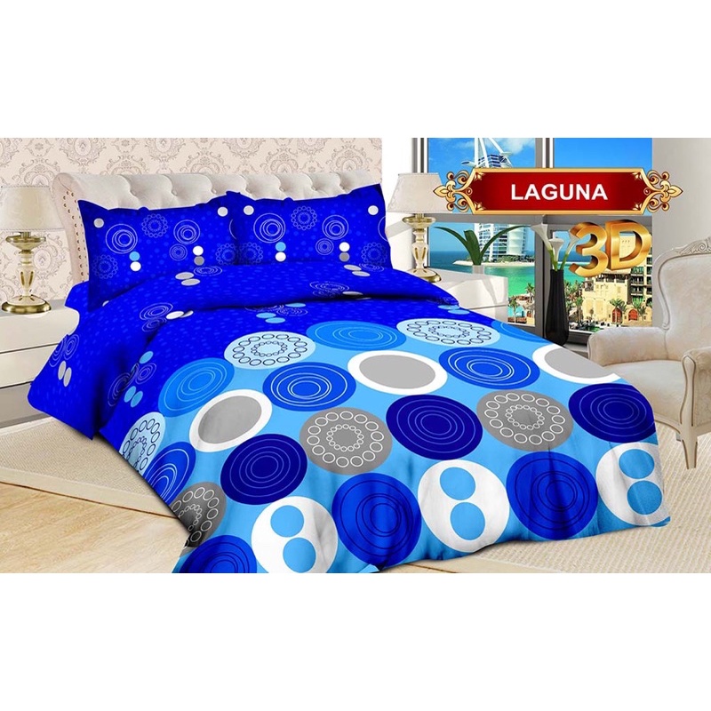 (BISA COD)SPREI BONITA DISPERSE MOTIF LAGUNA UK 180/160/120*200 CM DIJAMIN BARANG ORIGINAL
