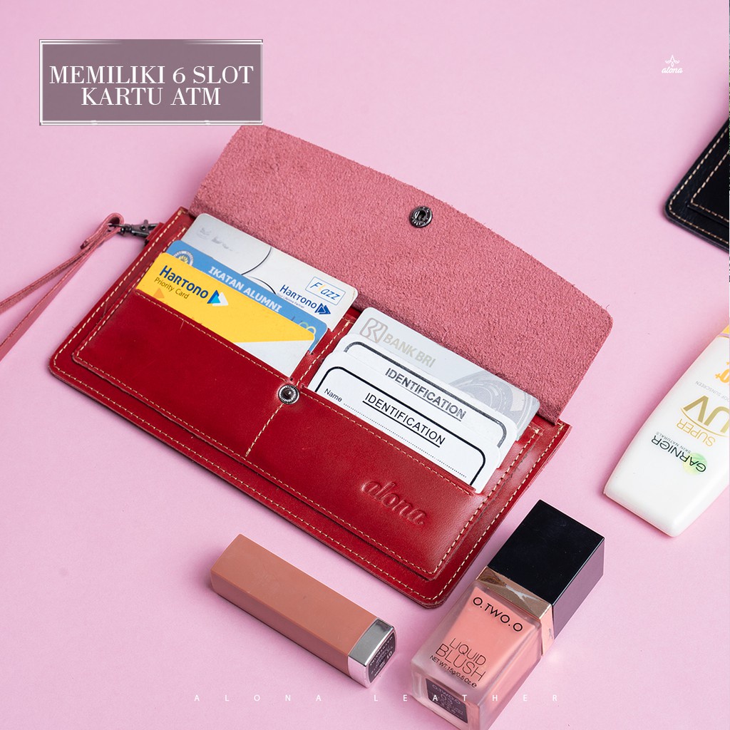 Dompet Panjang Kulit Wanita Cewek Dompet 100% Kulit Asli Premium Perempuan Terbaru Original Branded