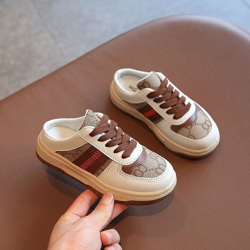 【FREE BOX IMPORT】V105 - Sepatu Half Sneaker Fashion Anak Import