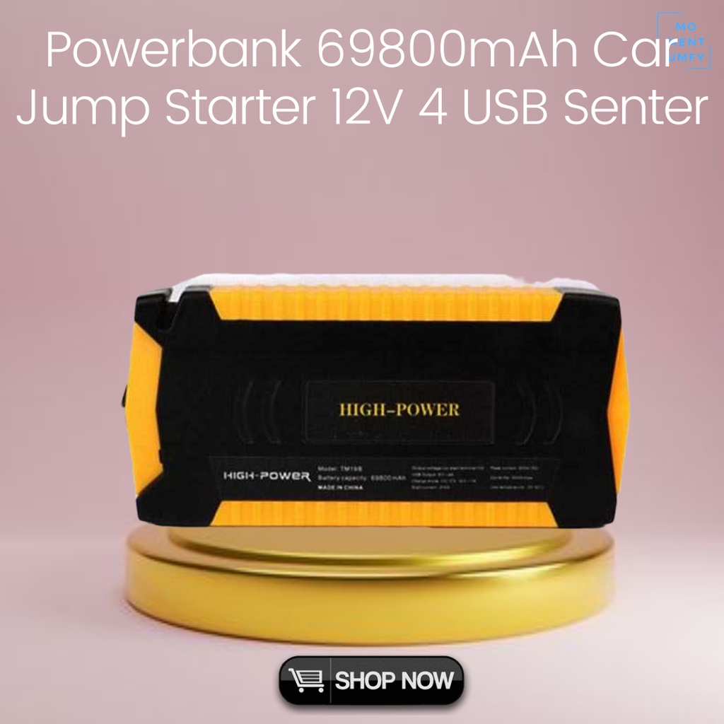 Taffware Aksesoris Tombol Jump Starter Stater Mobil Powerbank Power Pawer Bank Senter Jumper Aki Mob