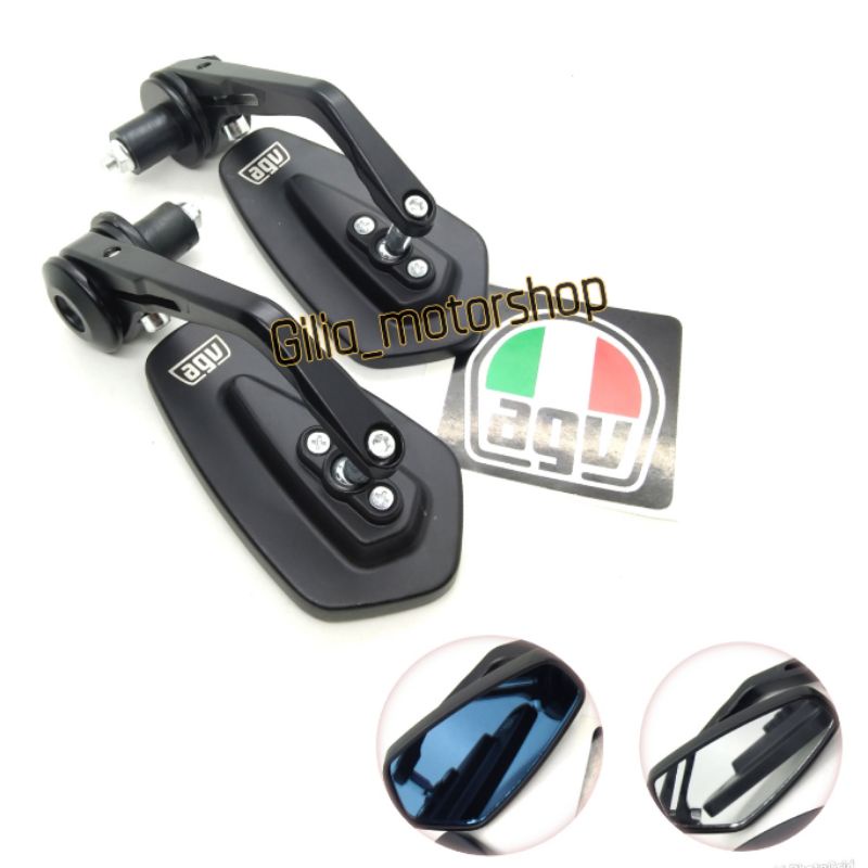 Spion Jalu Oval Diamond SH 5003 AGV Racing Spion Jalu Bar End Universal