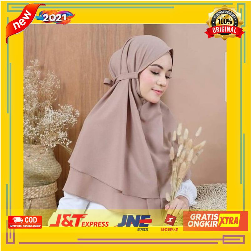 AGEN Hijab Jilbab Shakira Kerudung Instan Khimar Syari Atasan Wanita Formal Terbaru Berkualit