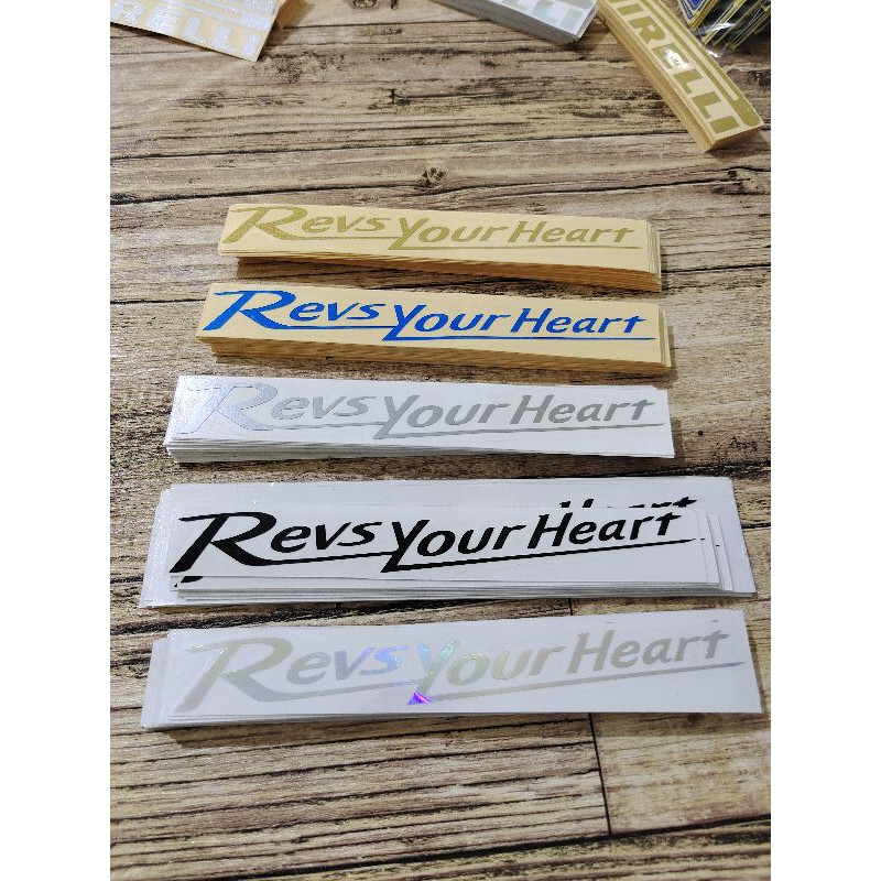 STICKER REVS YOUR HEART CUTTING