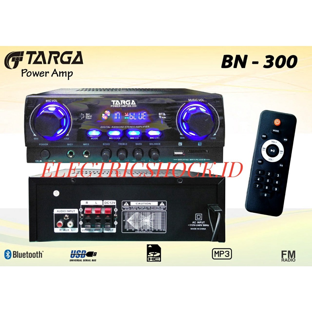 AMPLIFIER TARGA BN 300 / TARGA BN300 BT USB RADIO ORIGINAL