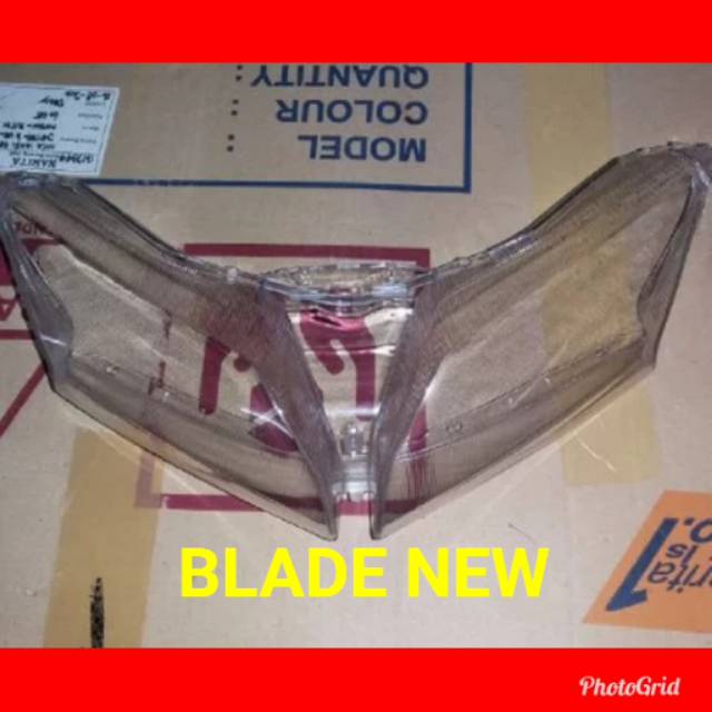 Mika kaca lampu depan blade new