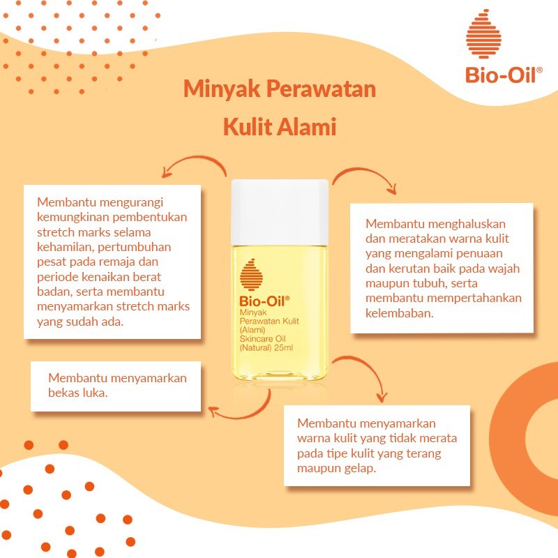 Bio Oil | Minyak Perawatan Kulit | Skincare Oil Natural 25ml