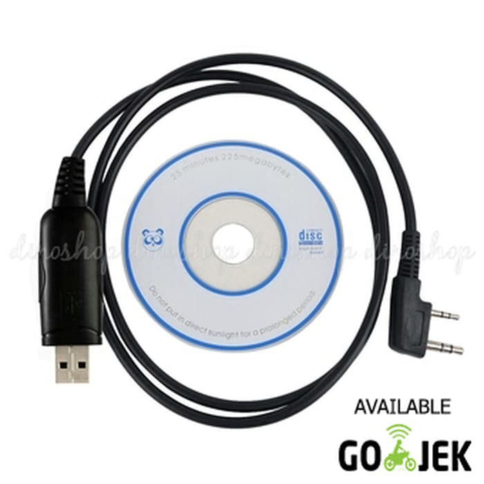Kekinian Baofeng HT USB Programming Cable / Kabel Data + CD Drive