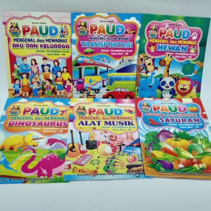 

Buku Mewarnai Anak TK dan Paud Mengenal dan Mewarnai/ HVS
