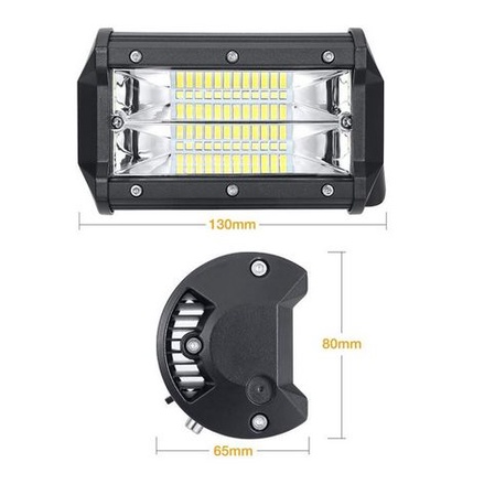 LAMPU TEMBAK 24 VOLT MATA 24V 12V LED BAR CREE 2 SUSUN cwl mobil sorot