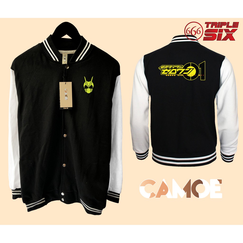 Jaket Varsity Baseball Kamen rider zero one 01