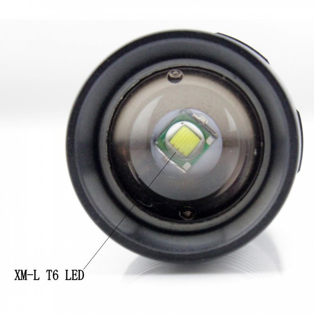 Senter LED 1000 Lumens - ZOOM - BESI - SANGAT TERANG - MURAH