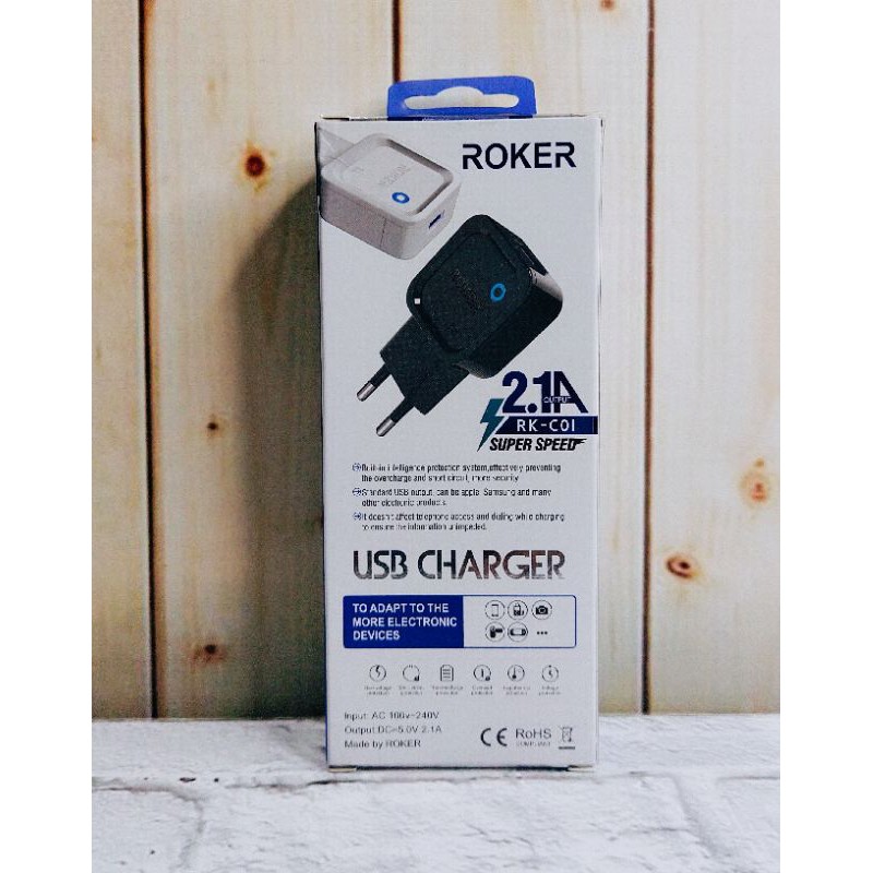 Roker Adapter Super Speed RK-C01 2.1A