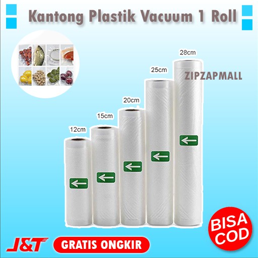 Kantong Plastik Bening Kantong Plastik Vacuum Alat Press Sealer Storage Bag 1 Roll Murah