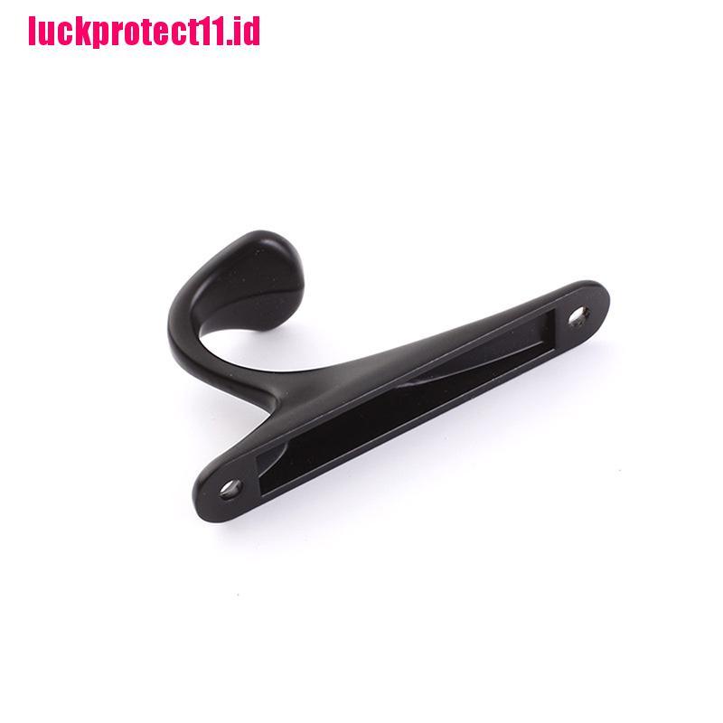 (LUCK11) 2pcs / Set Kait Gantungan Handuk Bahan Aluminum Alloy Untuk Dinding Rumah