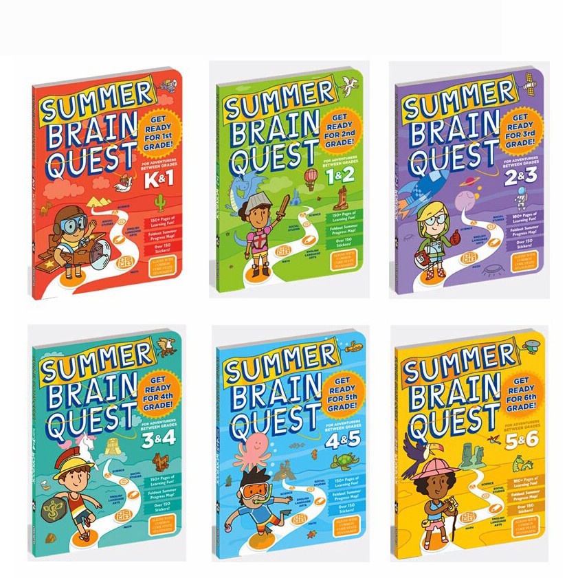 [LOGU] Buku impor summer brain quest, buku pengetahuan impor brain quest anak
