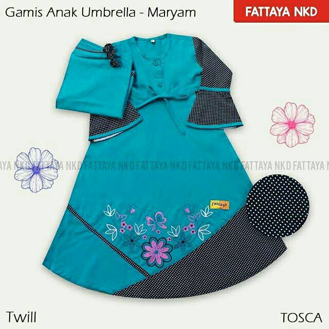 Gamia anak/gamis anak katun/gamis fattaya/fattaya