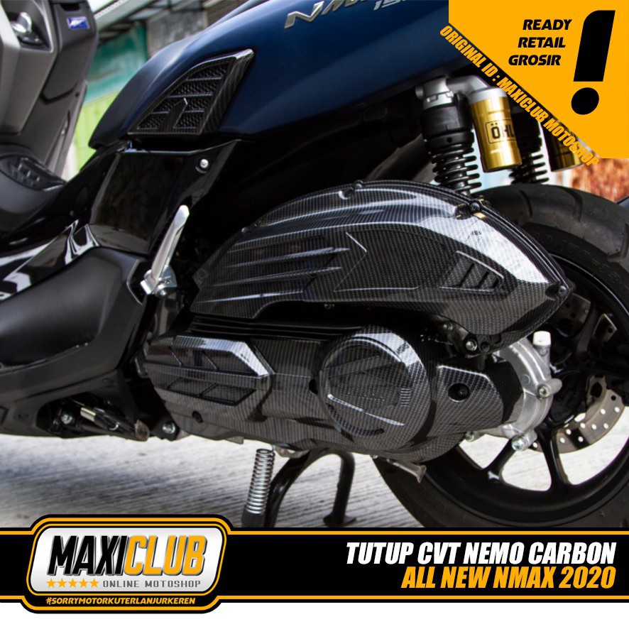 [ GMA NEMO ] COVER CARBON NMAX 2020 PART.BODY KIRI KANAN/ STEP BELAKANG COVER TUTUP NMAX NEW