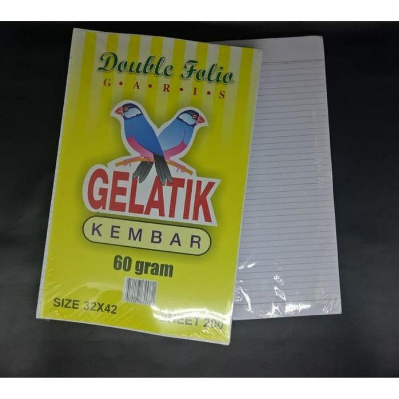

Kertas double folio garis