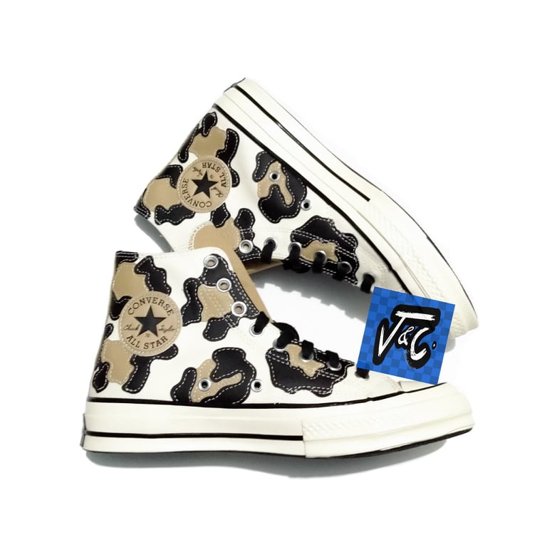 Sepatu Converse Chuck 70 70s Hacked Archive Leopard Overlay Shell Hi