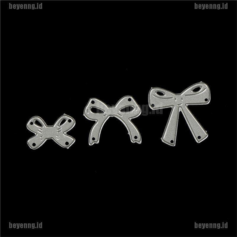 Bey 7pcs Cetakan Stensil Cutting Dies Motif Pita Bahan Metal Untuk Scrapbook / Craft Diy