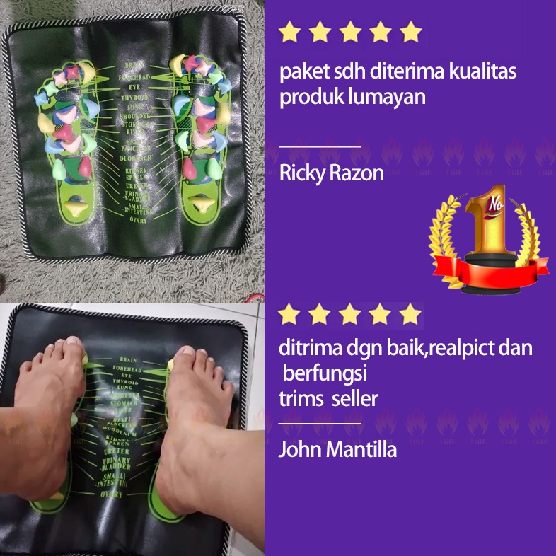 Kaki Matras Pijat Mat Keset Refleksi Telapak Kaki Peredaran Darah Lancar