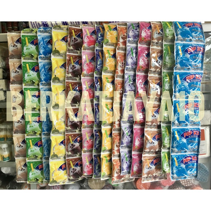 

Pop Ice aneka rasa minuman es blender bubble popice 10x25gr Murah