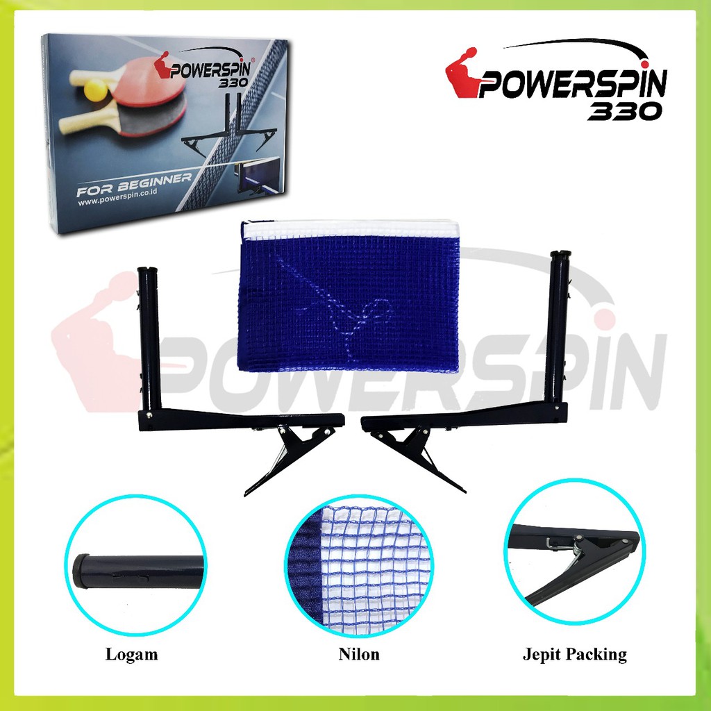 Net Tenis Meja / Pingpong Powerspin 330 - Model Jepit