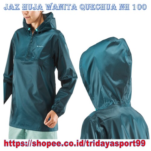 JAZ HUJAN QUECHUA RAINCUT NH100 JACKET HUJAN TURQUISO