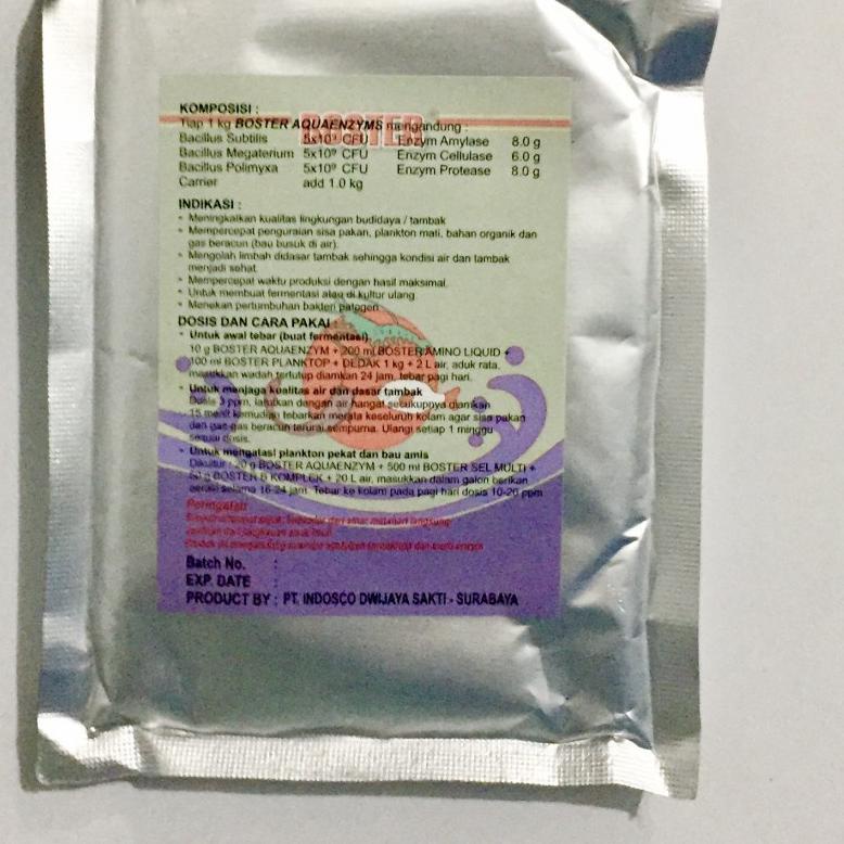 Jual Probiotik Boster Aquaenzym Gr Bakteri Enzim Utk Bioflok Ikan Udang Dll Shopee Indonesia