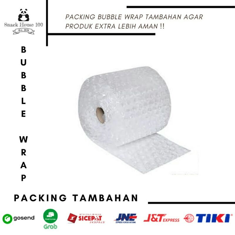 

Bubble wrap tambahan agar paket lebih aman