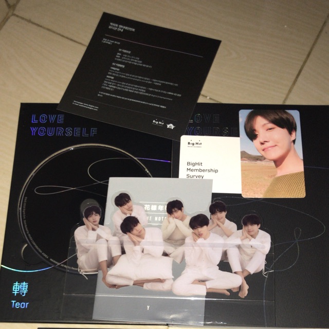 BTS Love Yourself Tear versi Y, pc J-Hope