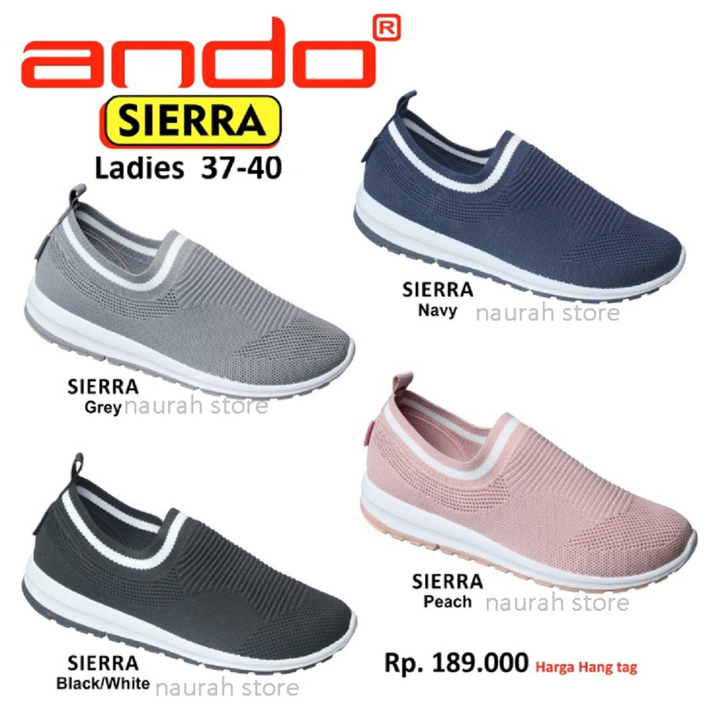 ANDO SIERA SIERRA ORIGINAL SLIP ON KUALITAS IMPORT FREE ONGKIR MODEL TERBARU RINGAN KUAT