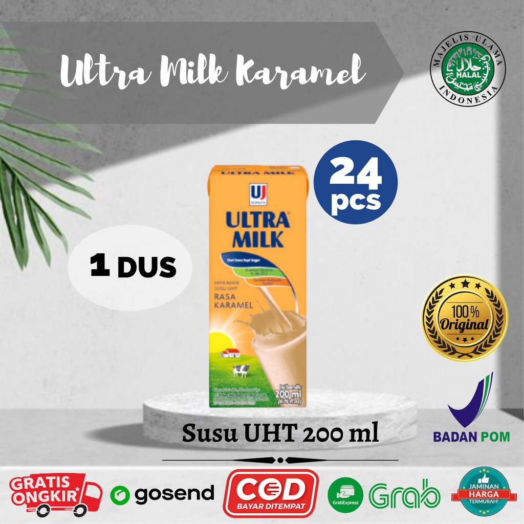 

Ultra Milk Susu UHT Karamel 24 x 200ml 1 Dus