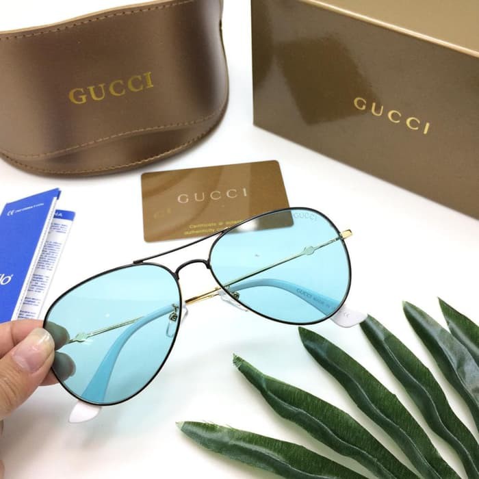 Kacamata Fashion Wanita Gucci Aviator Nagita Super Fullset