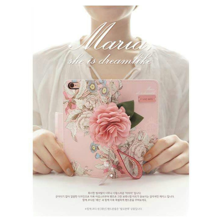 SAMSUNG GALAXY S6/ S6 EDGE & S7/ S7 EDGE CASING FLIP CASE KOREAN FLOWER