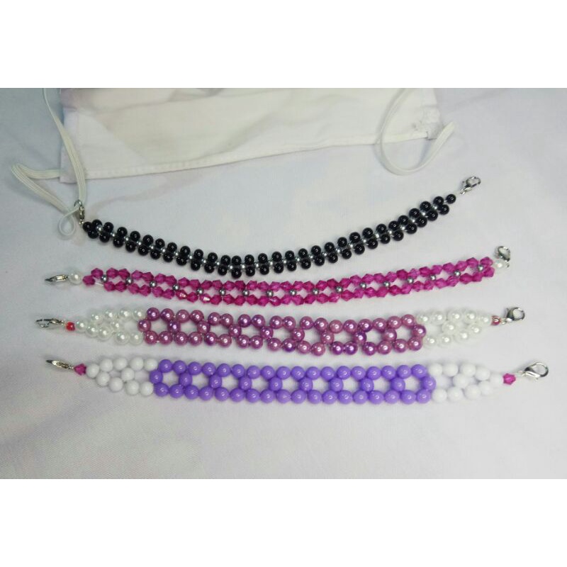 Konektor masker mutiara/Pengait masker hijab mutiara