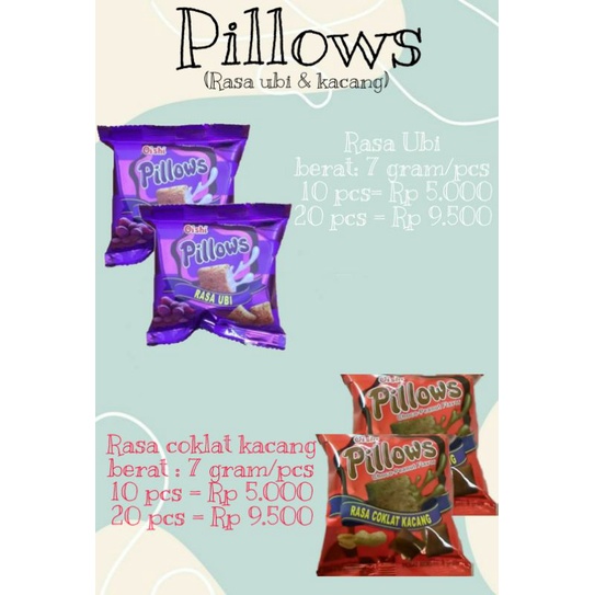 

Oishi Pillows rasa ubi 20 pcs (2 renteng)