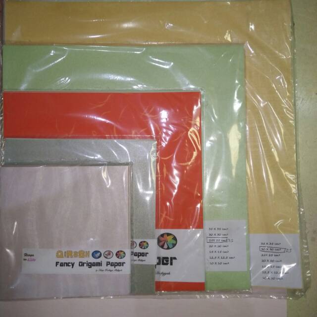 

Qira fancy paper origami 15x15 cm isi 25 lembar