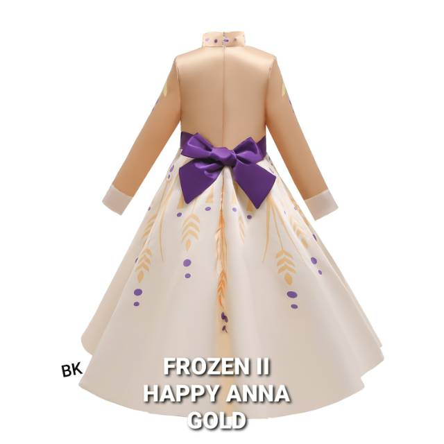 DRESS PRINCESS FROZEN ANNA / KOSTUM ANAK / GAUN PESTA ULANG TAHUN ANAK IMPORT BAGUS MEWAH