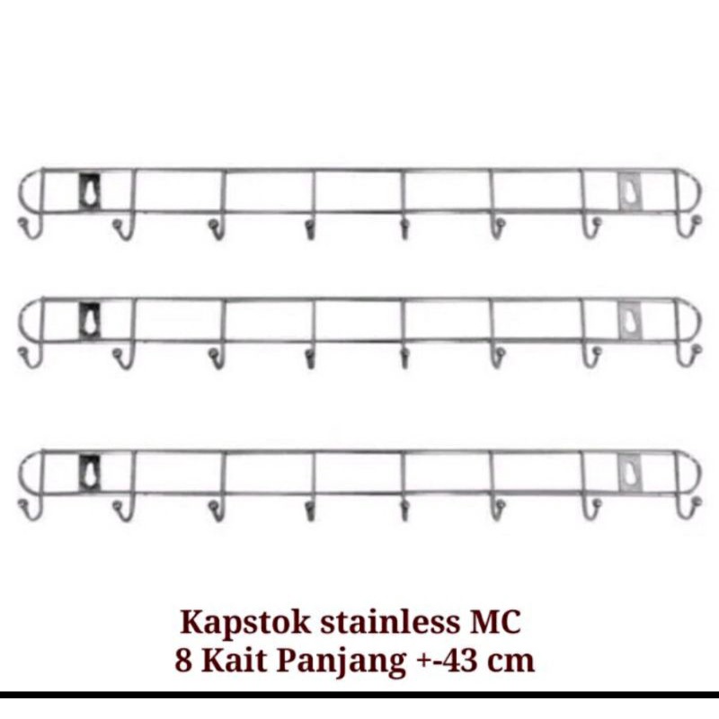 KAPSTOK BESI 6 KAIL-14 KAIL BAHAN STAINLESS