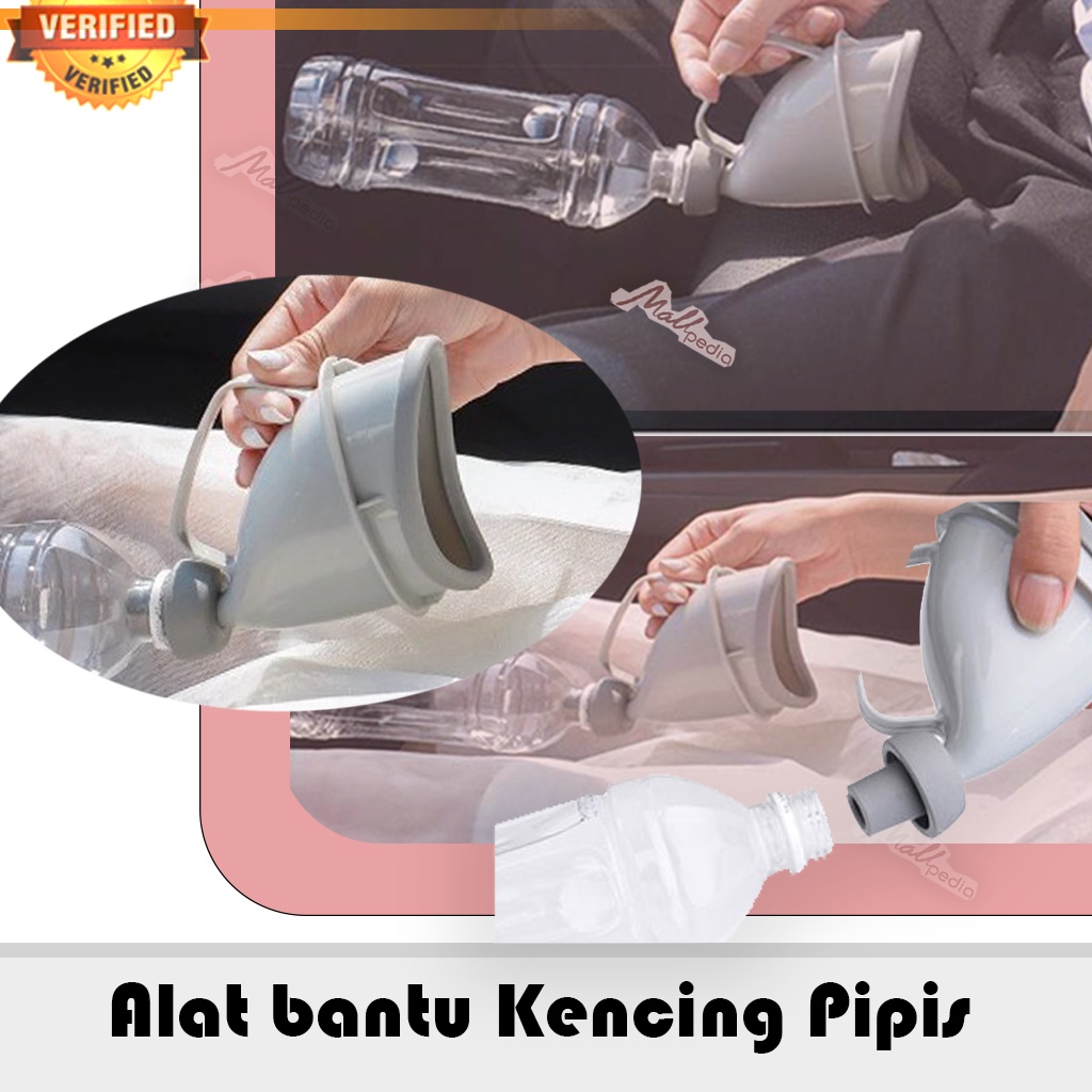 GS8 alat bantu kencing Urinator Travel Portable Pria Wanita Dewasa  Alat Bantu Buang Air Kecil Wanita Kencing Cewek higienis Emergency Toilet C1676Gray