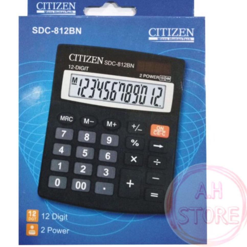 

[PRODUK KYFR9] Kalkulator Citizen SDC-812BN 12 Digit / 2 Power / Kalkulator CT 812BN 88V
