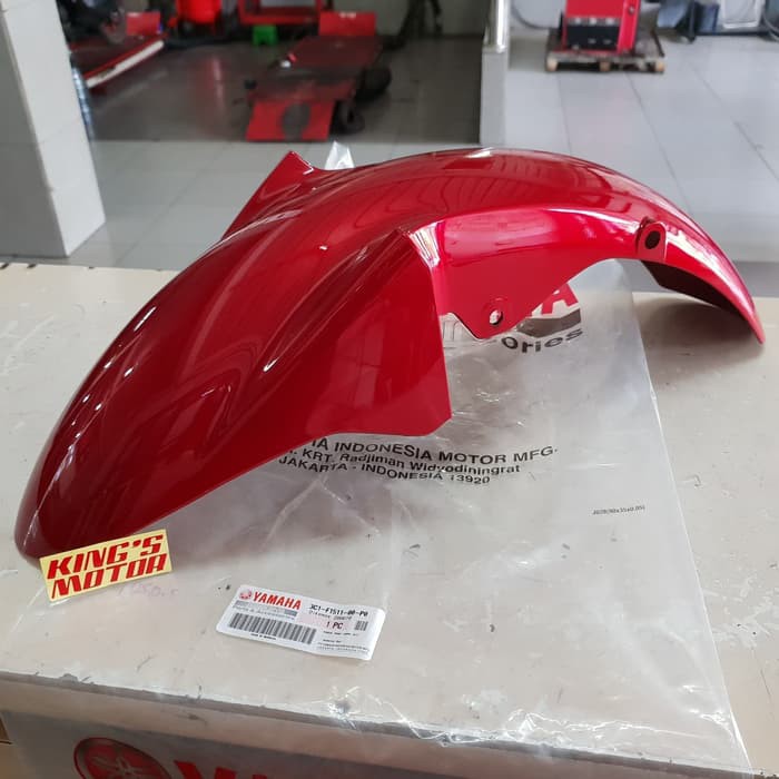 spakbor depan vixion OLD, LAMA (3C1) MERAH MARUN ASLI YAMAHA