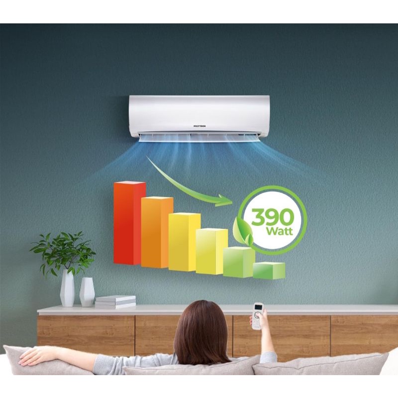 AC POLYTRON 1/2 PK PAC 05VH Deluxe 2 + instalasi pemasangan &amp; Tukar Tambah