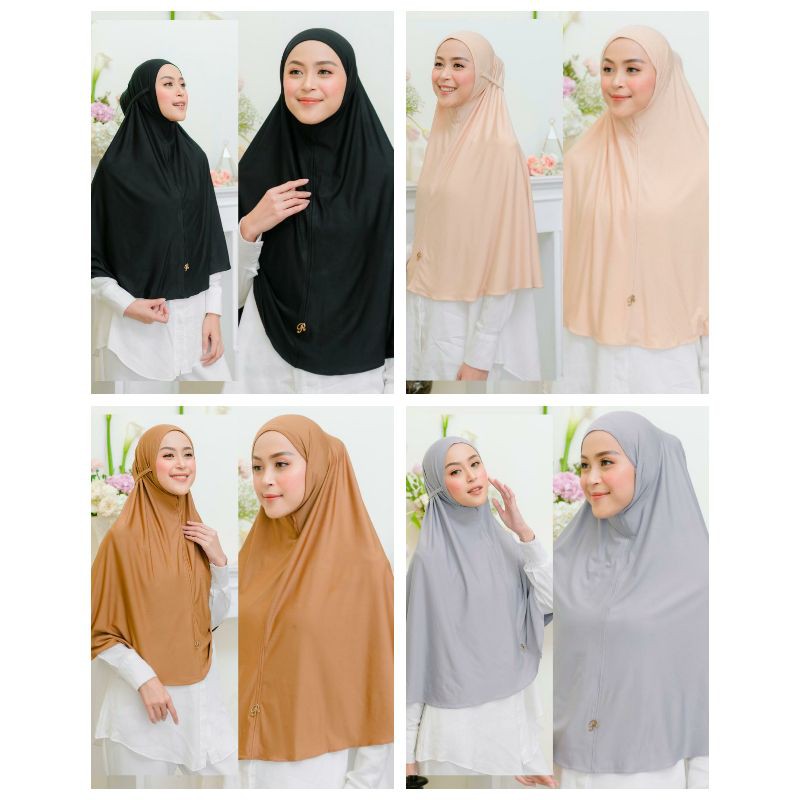Tavisha Bergo Plain Hijab Jilbab Kerudung Polos by Radwah Original