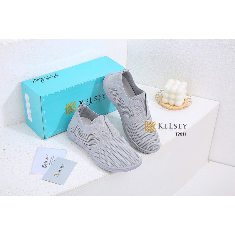 Kelsey Sepatu Flyknit Flat Shoes Wanita T9011 Sepatu Flat Wanita