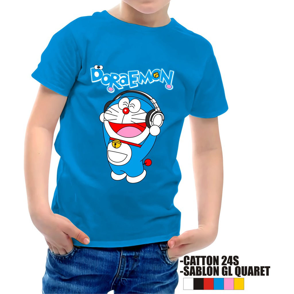 KAOS DISTRO ANAK LAKI-LAKI PEREMPUAN DORAEMON