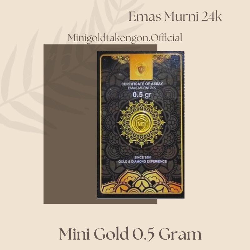 Mini Gold 0.5 Gram  ( Emas Murni 24K )