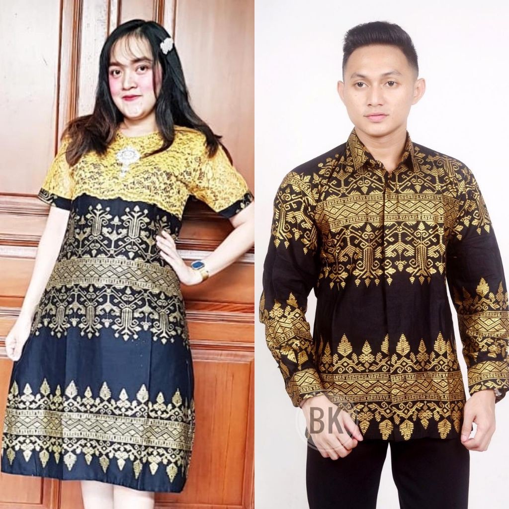 COUPLE BATIK BROKAT KEMEJA ANJANI